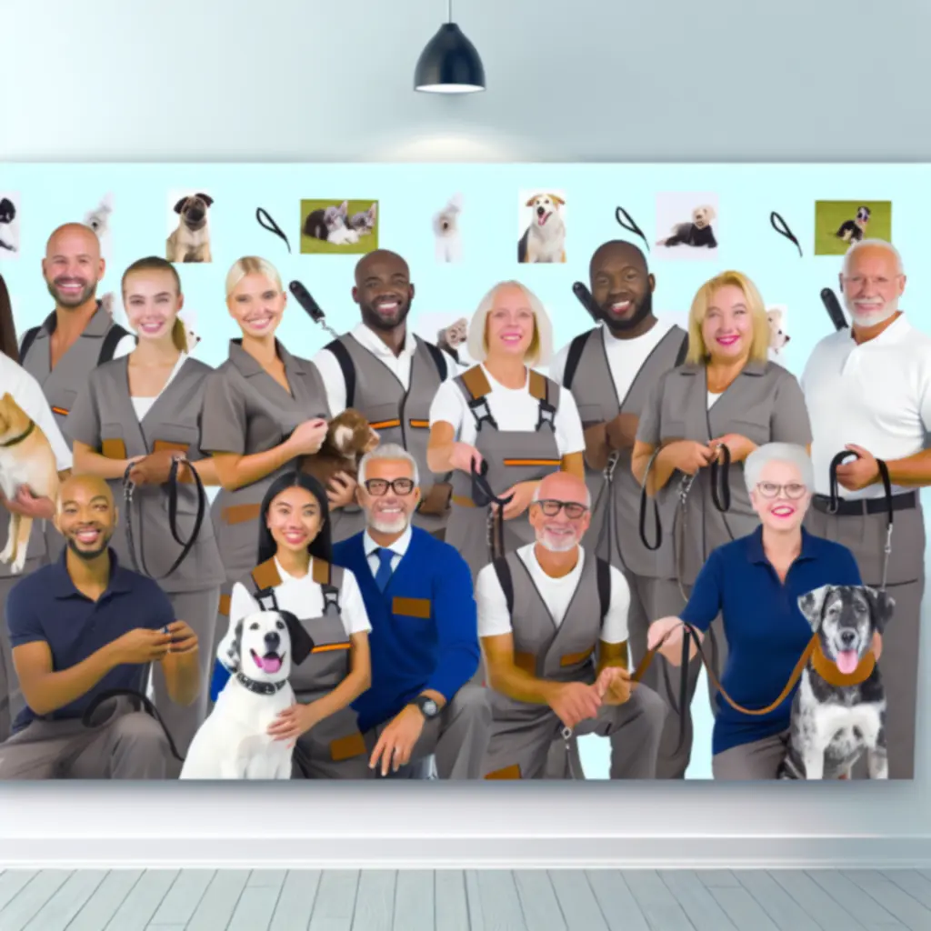 Zespół trenerów zwierząt Pawservexa