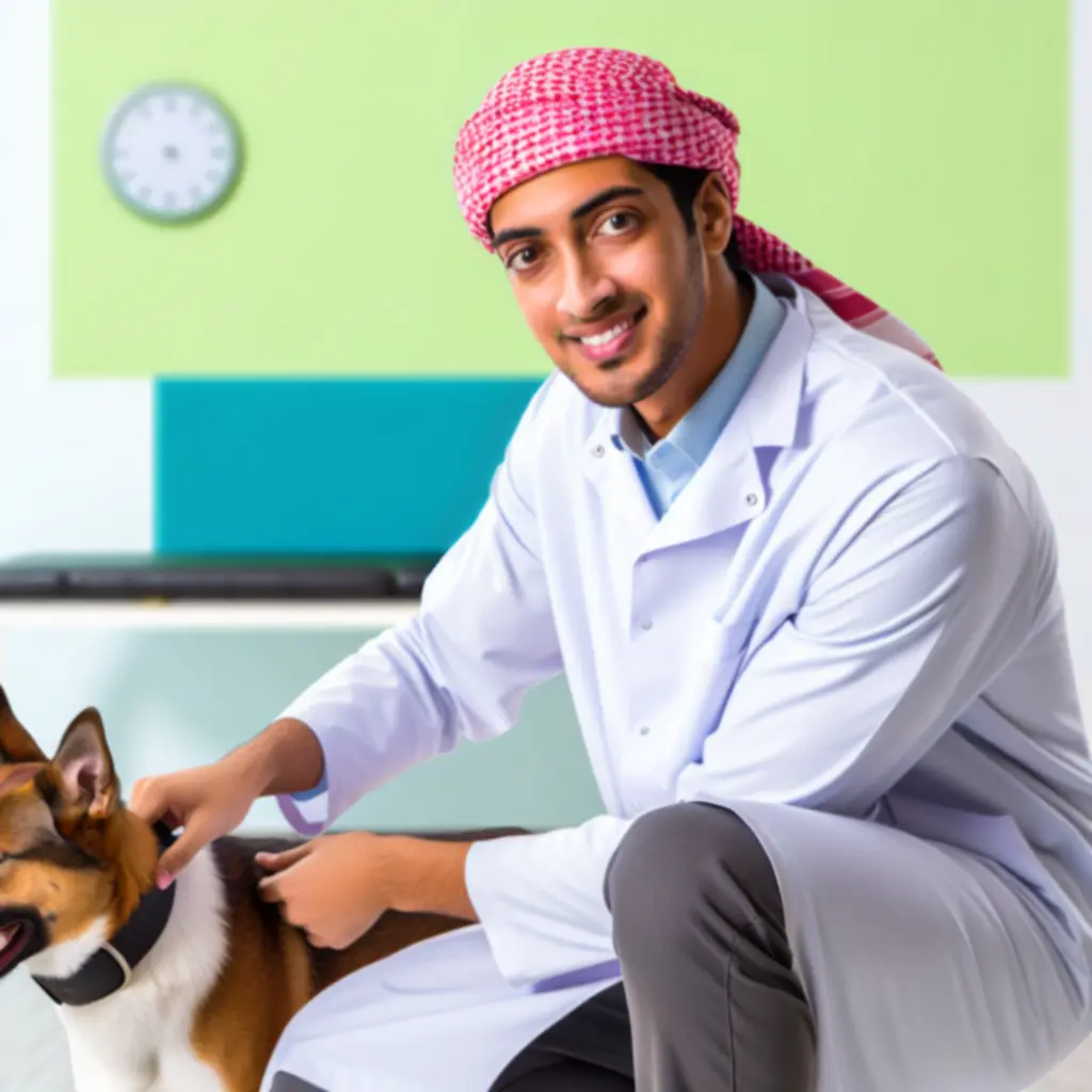 Specjalista opiekujący się zwierzęciem